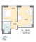Продажа 1-комнатной квартиры 38,6 м², 44/58 этаж