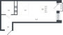 Продажа квартиры-студии 25,1 м², 5/8 этаж