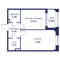 Продажа 1-комнатной квартиры 40,5 м², 1/5 этаж