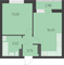 Продажа 1-комнатной квартиры 40,8 м², 18 этаж