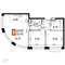 Продажа 3-комнатной квартиры 54 м², 3/15 этаж