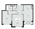 Продажа квартиры со свободной планировкой 61,6 м², 16/30 этаж