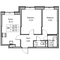 Продажа 2-комнатной квартиры 51,8 м², 1/24 этаж