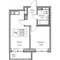 Продажа 1-комнатной квартиры 33,9 м², 18/23 этаж