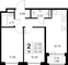 Продажа 2-комнатной квартиры 46,5 м², 1/9 этаж