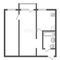 Продажа 2-комнатной квартиры 45,4 м², 2/2 этаж