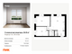 Продажа 2-комнатной квартиры 54,9 м², 42/53 этаж