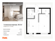 Продажа 1-комнатной квартиры 34,2 м², 2/33 этаж