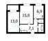 Продажа 2-комнатной квартиры 48 м², 3/9 этаж