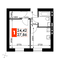 Продажа 1-комнатной квартиры 27,9 м², 3/4 этаж