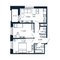 Продажа 2-комнатной квартиры 51,6 м², 8/12 этаж