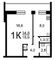 Продажа 1-комнатной квартиры 36 м², 1/9 этаж