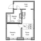 Продажа 1-комнатной квартиры 37,6 м², 1/24 этаж