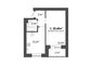 Продажа 1-комнатной квартиры 33,7 м², 2/3 этаж