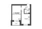 Продажа 1-комнатной квартиры 33,5 м², 2/3 этаж