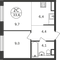 Продажа 2-комнатной квартиры 33,6 м², 2/9 этаж