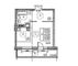 Продажа 1-комнатной квартиры 41,5 м², 9/17 этаж