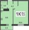 Продажа 1-комнатной квартиры 32,2 м², 4/10 этаж