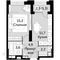 Продажа 2-комнатной квартиры 38 м², 6/43 этаж