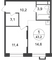 Продажа 1-комнатной квартиры 43,2 м², 16/20 этаж