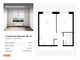 Продажа 1-комнатной квартиры 39,7 м², 32/33 этаж