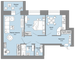 Продажа 2-комнатной квартиры 44 м², 5/6 этаж