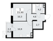 Продажа квартиры со свободной планировкой 33,9 м², 9/16 этаж
