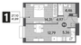 Продажа 1-комнатной квартиры 41,9 м², 9/9 этаж