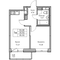 Продажа 1-комнатной квартиры 33,9 м², 22/23 этаж