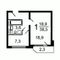 Продажа 1-комнатной квартиры 39 м², 14/25 этаж