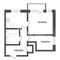 Продажа 2-комнатной квартиры 42,2 м², 3/6 этаж