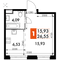 Продажа квартиры-студии 26,5 м², 4/15 этаж