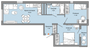 Продажа 3-комнатной квартиры 58 м², 6/9 этаж