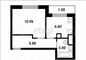 Продажа 1-комнатной квартиры 28,1 м², 2/3 этаж