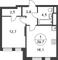 Продажа 1-комнатной квартиры 39,7 м², 17/17 этаж