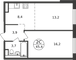 Продажа 2-комнатной квартиры 45,4 м², 3/9 этаж