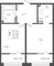 Продажа 1-комнатной квартиры 44,7 м², 5/9 этаж