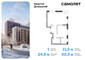 Продажа 1-комнатной квартиры 50,3 м², 2/19 этаж