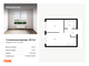 Продажа 1-комнатной квартиры 32,3 м², 2/33 этаж