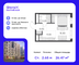 Продажа квартиры-студии 26,5 м², 2/9 этаж