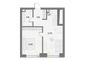 Продажа 1-комнатной квартиры 43,3 м², 32/55 этаж