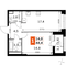Продажа 1-комнатной квартиры 44,5 м², 2/26 этаж