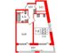 Продажа 1-комнатной квартиры 42,2 м², 4/8 этаж