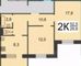 Продажа 2-комнатной квартиры 52,5 м², 1/10 этаж