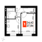 Продажа 1-комнатной квартиры 27,9 м², 2/4 этаж