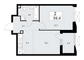 Продажа квартиры со свободной планировкой 39,4 м², 2/22 этаж