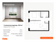 Продажа 1-комнатной квартиры 35,4 м², 17/25 этаж