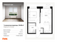Продажа 1-комнатной квартиры 33,7 м², 2/10 этаж