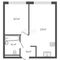 Продажа 1-комнатной квартиры 36 м², 2/9 этаж