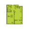 Продажа 1-комнатной квартиры 43,3 м², 9/17 этаж